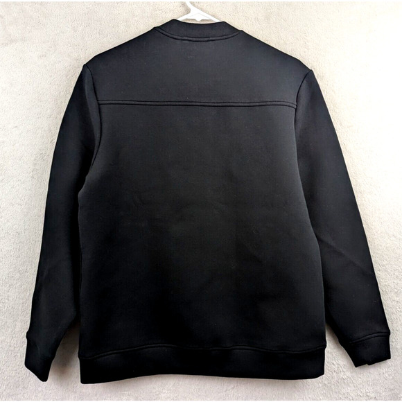 01.ALGO Performance sz S Sweatshirt Jacket black zips pockets stretchy 0707 - Picture 2 of 4